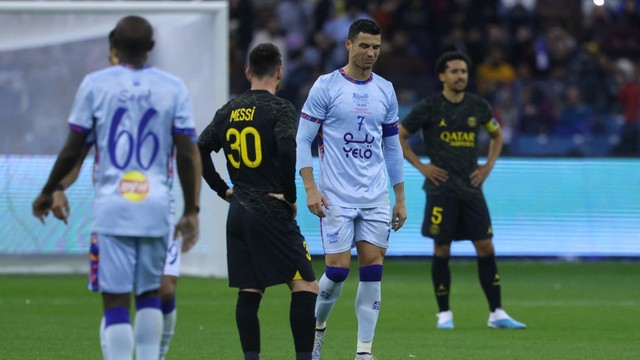 Messi e Cristiano Ronaldo voltaram a se enfrentar