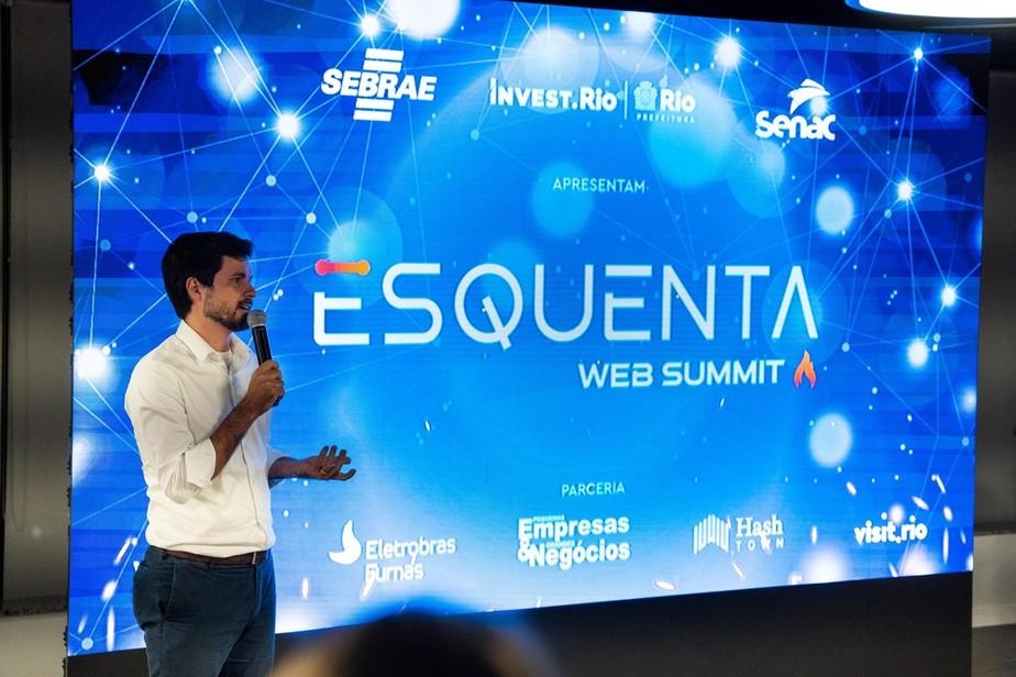 O secretário Chicão Bulhões fez a abertura do Esquenta Web Summit