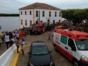 Píer Jaguaripe, Bahia (Foto: Corpo de Bombeiros/ Divulgação)