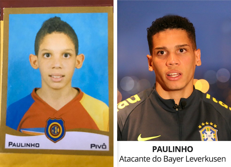 Figurinha do Paulinho, atacante do Bayer Leverkusen — Foto: Infoesporte
