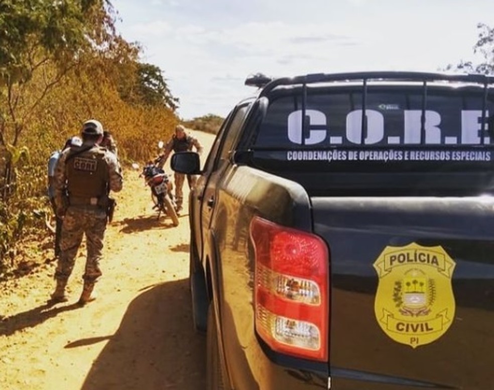 Core realizou abordagens e fez prisões em flagrante no Piauí — Foto: Divulgação/PC-PI