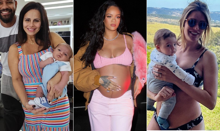 Vivi Araújo, Rihanna e Rafa Brites: as novas mamães de 2022