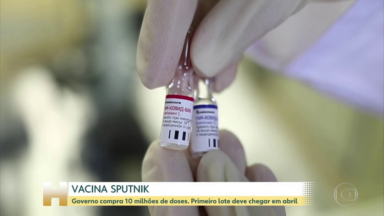 Primeiro lote com doses da vacina Sputnik deve chegar ao Brasil no fim de abril