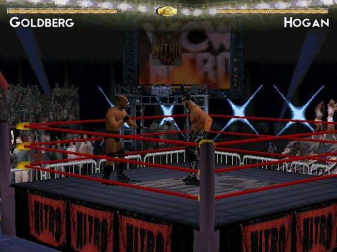 Goldberg enfrentando Hollywood Hogan (Foto: Reprodução/Giant Bomb)