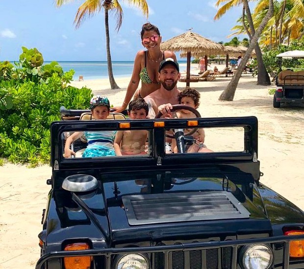 Leo Messi, Antonela Roccuzzo e filhos (Foto: Reprodução / Instagram )