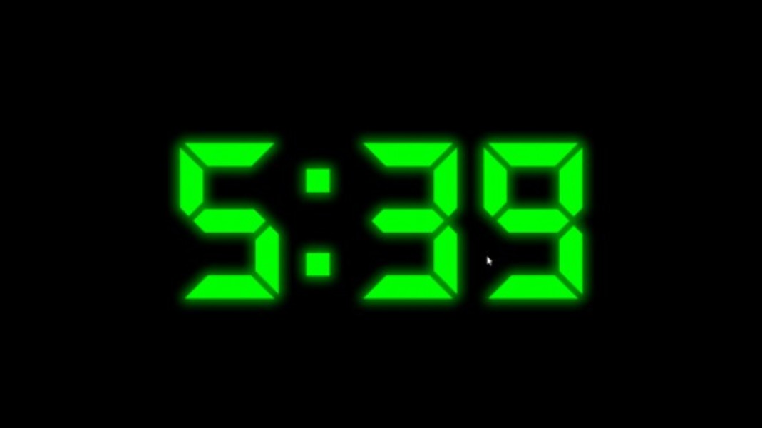 digital clock screensaver windows 10