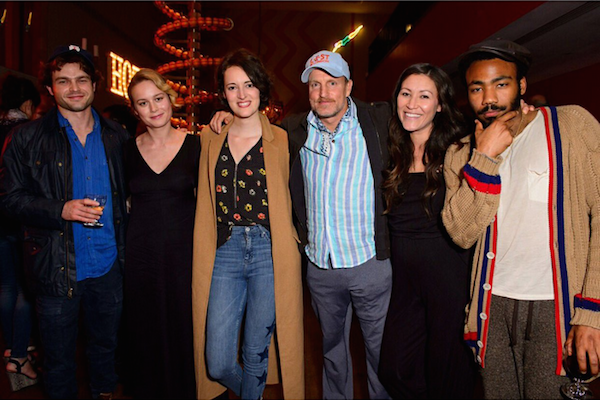 Brie Larson com seus amigos presentes no spin-off de Star Wars (Foto: Twitter)
