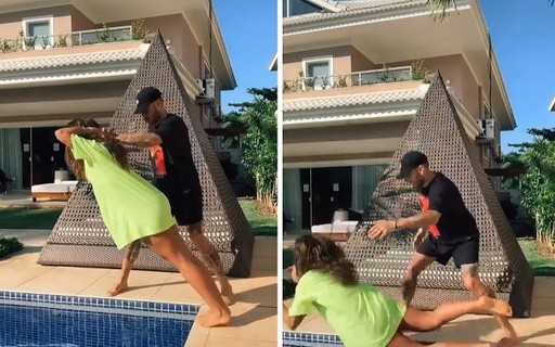 Gui Araujo Faz Video Com Anitta E Cantora Cai De Cara Na Piscina Revista Glamour Celebridades