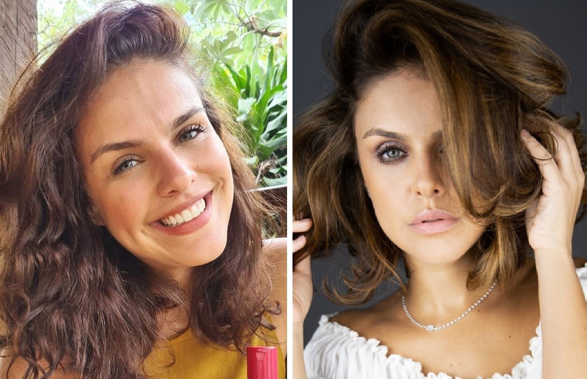 Antes e depois: Paloma Bernardi (Foto: Reprodução/Instagram e Maria Fernanda Frassetto)