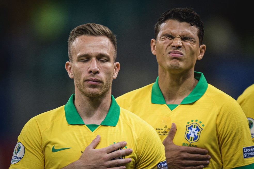 Thiago Silva Arthur Brasil x BolÃ­via Copa AmÃ©rica â Foto: Pedro Martins / Mowa Press