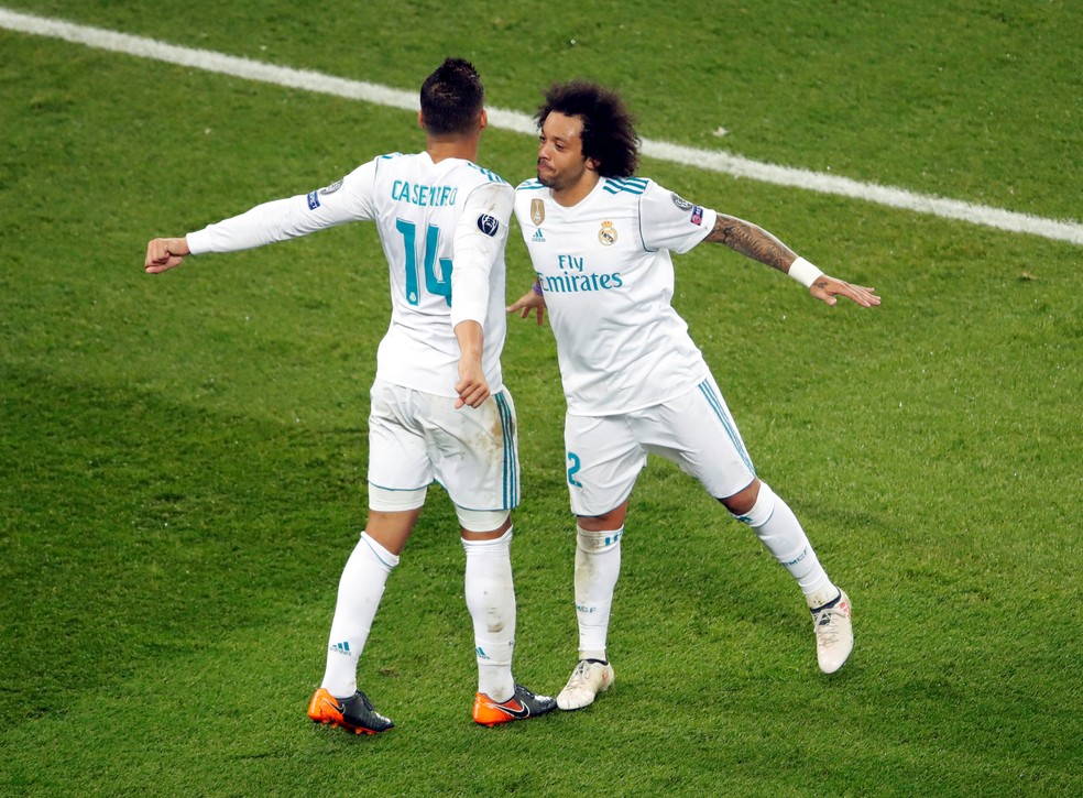 Casemiro e Marcelo disputam a reta final da Liga, mas prioridade no Real Madrid é a Champions (Foto: Reuters)