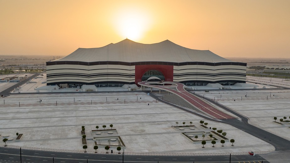 Estádio Al Bayt, que receberá o jogo de abertura da Copa da Qatar