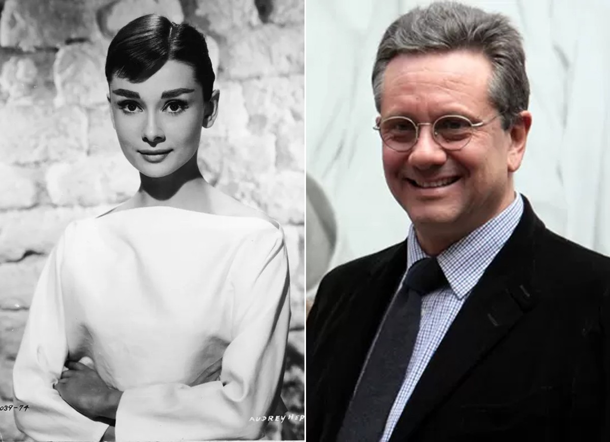 Audrey Hepburn e o filho, Sean (Foto: Reprodução e Getty Images)