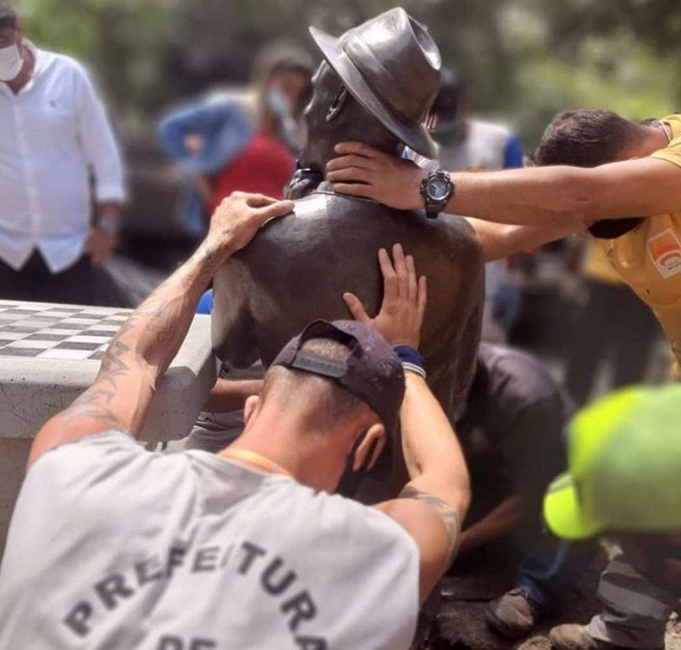 Imagem de Paulo Gustavo que será inaugurada em Niterói, na Região Metropolitana do Rio — Foto: Divulgação/ Prefeitura de Niterói