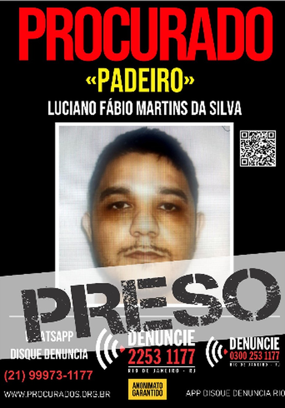 Paderiro foi preso a partir de informações recebidas pelo Disque-Denúncia