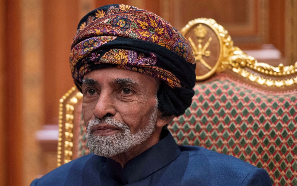 O sultão de Omã, Qaboos bin Said al-Said, em foto de 14 de janeiro de 2019 — Foto: Andrew Caballero-Reynolds/Pool via REUTERS/File Photo