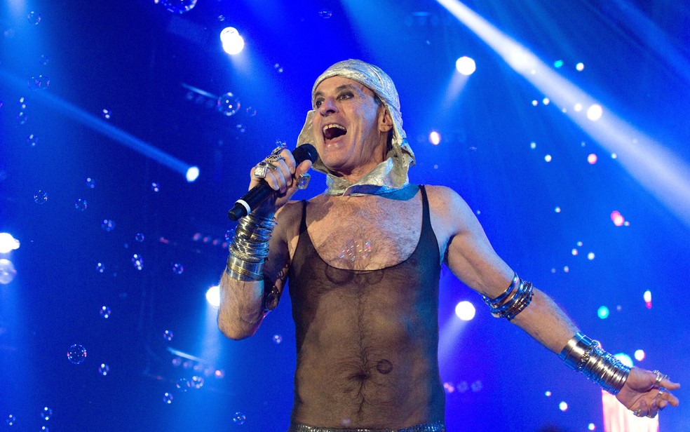 Ney Matogrosso durante show (Foto: Marcos Hermes/Agencia Lens/Divulgação)