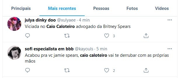 Caio defende Britney Spears e vira meme (Foto: Reprodução/Twitter)