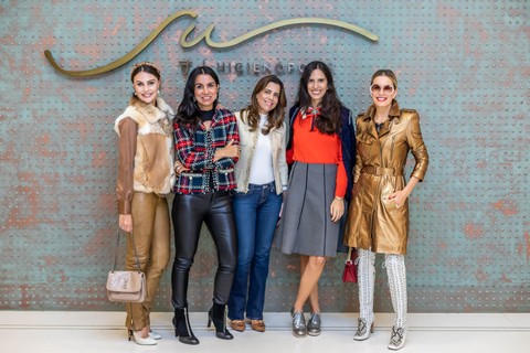 Luciana Dias, Leihla Dvoskin, Fernanda Kriger, Caroline Assad e Graciella Starling (Foto: David Mazzo)