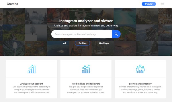 Gramho Para Instagram Como Funciona Site Para Ver Estatisticas De Contas Redes Sociais Techtudo Gramho is an instagram account analyzer and viewer. gramho para instagram como funciona