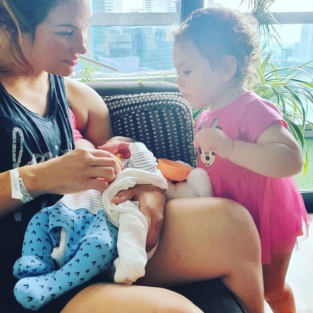Ex-campeã do UFC, Miesha Tate dá à luz segundo filho no banheiro de casa (Foto: Reprodução/Instagram)