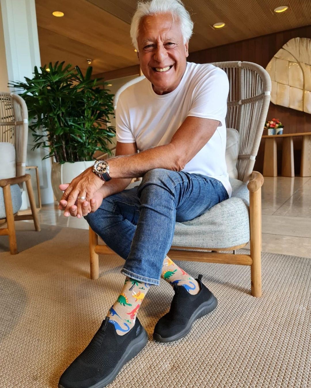 Antonio Fagundes exibe coleção de meias (Foto: Reprodução/Instagram)