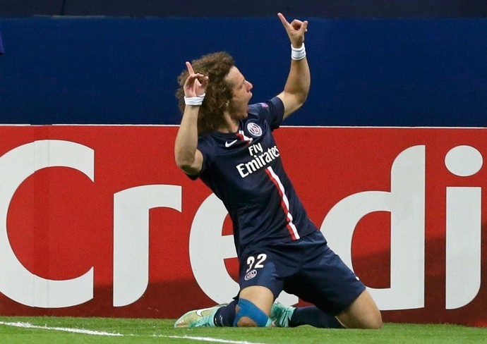 Paris Saint Germain x Barcelona - David Luiz (Foto: Reuters)