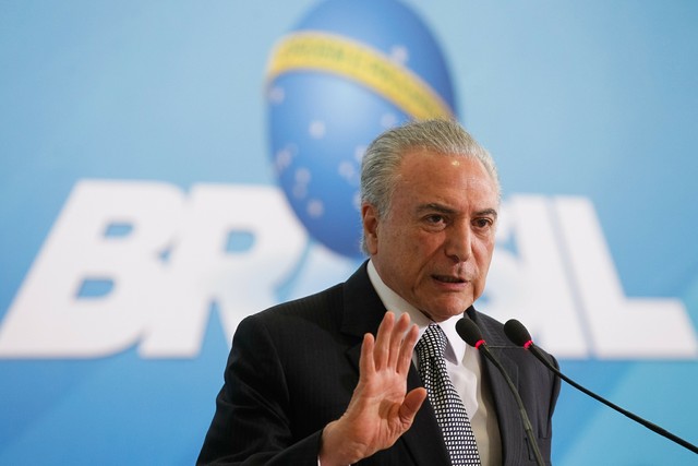 O presidente Michel Temer, denunciado pela Procuradoria Geral da República (Foto: Beto Barata/PR)