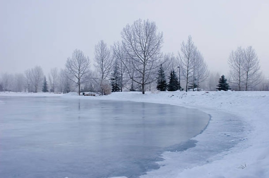 Lago congelado. Imagem ilustrativa (Foto: Getty Images)