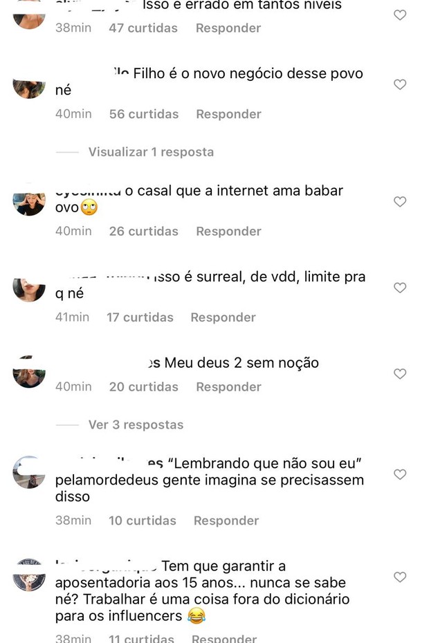 Virgínia Fonseca e Zé Felipe geram comentários ao abrir perfil da filha no Instagram para parcerias (Foto: Reprodução/Instagram)