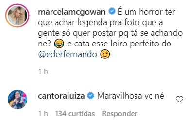 Marcela Mc Gowan ganha elogio de namorada (Foto: reprodução/instagram)