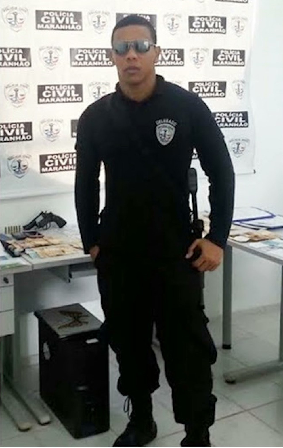 Ex-chefe do Departamento de Combate ao Crime Organizado, delegado Ney Anderson Gaspar também acusa Jefferson Portela de investigações clandestinas no Maranhão — Foto: Reprodução/TV Mirante