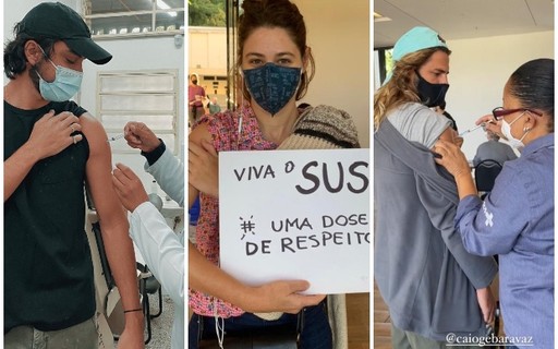 Rodrigo Simas, Luísa Arraes, Caio Vaz e mais famosos são vacinados contra Covid-19