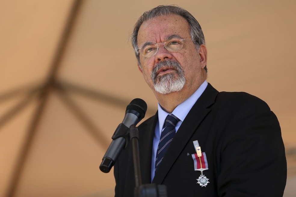 O ministro da Segurança Pública, Raul Jungmann, durante solenidade em Brasília no dia 19 de dezembro — Foto: Marcelo Camargo/Agência Brasil