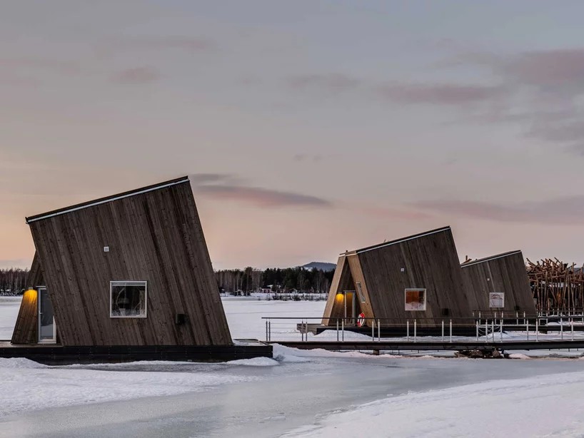 Hotel flutuante na Suécia tem vistas privilegiadas da aurora boreal (Foto: Divulgação)