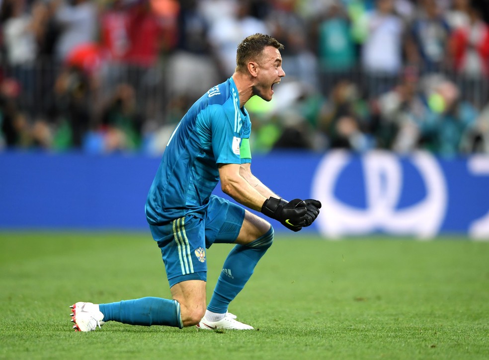 Akinfeev se aposenta da seleÃ§Ã£o russa â€” Foto: Mike Hewitt/FIFA via Getty Images
