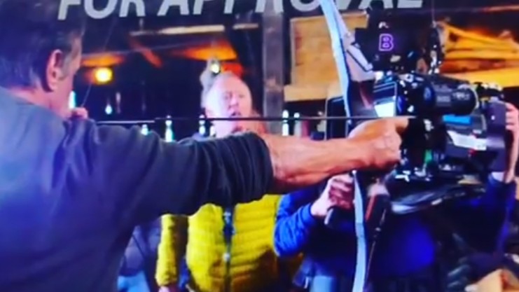 Sylvester Stallone compartilha vídeo dos bastidores de Rambo V: Last Blood (2019) (Foto: Reprodução)