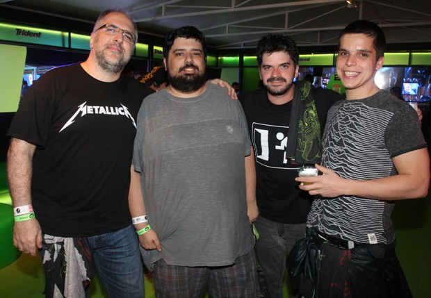 Antonio Tabet, Gabriel Totoro, Rodrigo Magal e João Rodrigues (Foto: Sérgio Gallo)