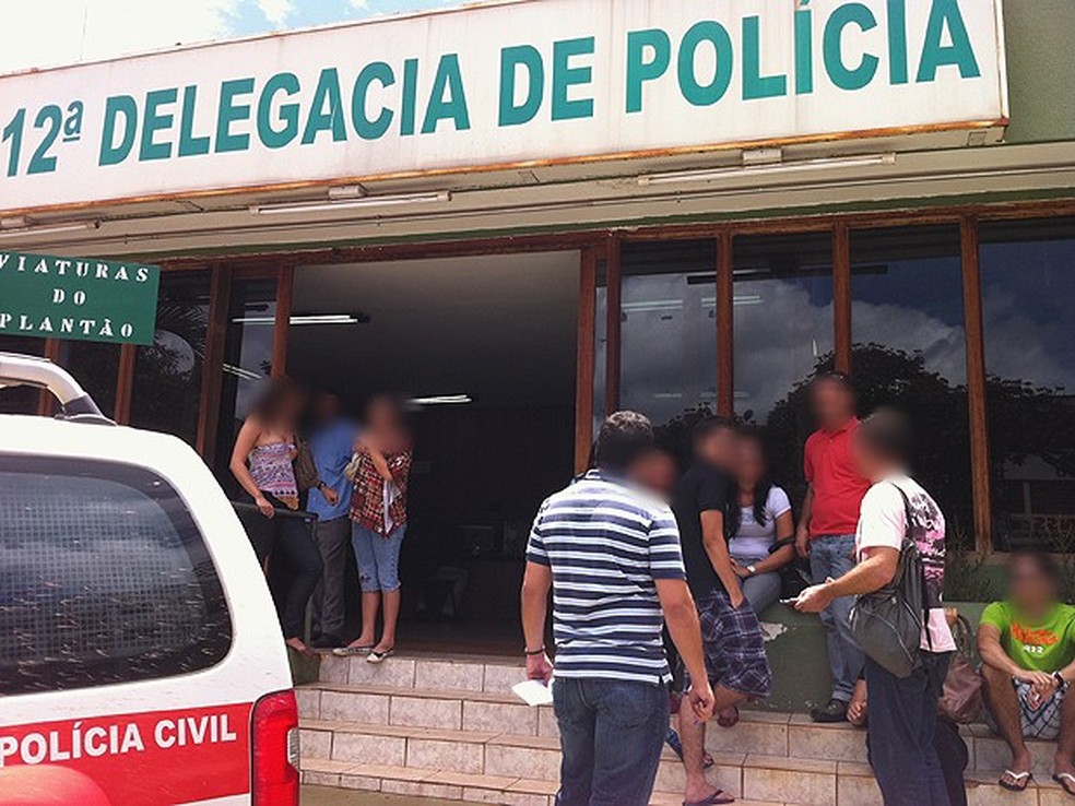 Fachada da 12 Delegacia de Polícia Civil de Taguatinga  — Foto:  Káthia Mello/G1