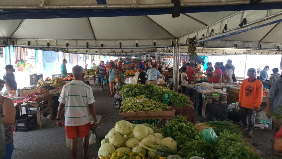 Feira do Alecrim vai funcionar neste sábado (18), mas sem a estrutura de tendas e banheiros químicos — Foto: Sara Cardoso/Inter TV Cabugi