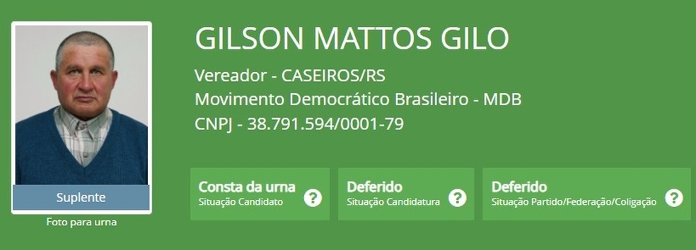Gilson da Silva Mattos — Foto: Reprodução