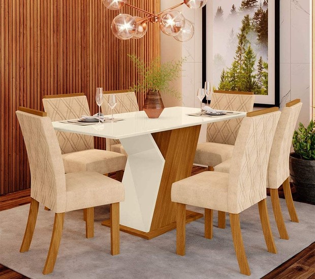 Mesas de jantar compõem o ambiente e auxiliam na decoração do espaço (Foto: Amazon / Reprodução)