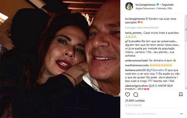 Último post de Luciana Gimenez e Marcelo de Carvalho juntos (Foto: Reprodução / Instagram)