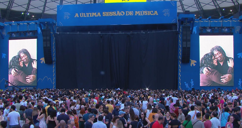 Milton Nascimento dedica show à Gal Costa  — Foto: Reprodução/TV Globo