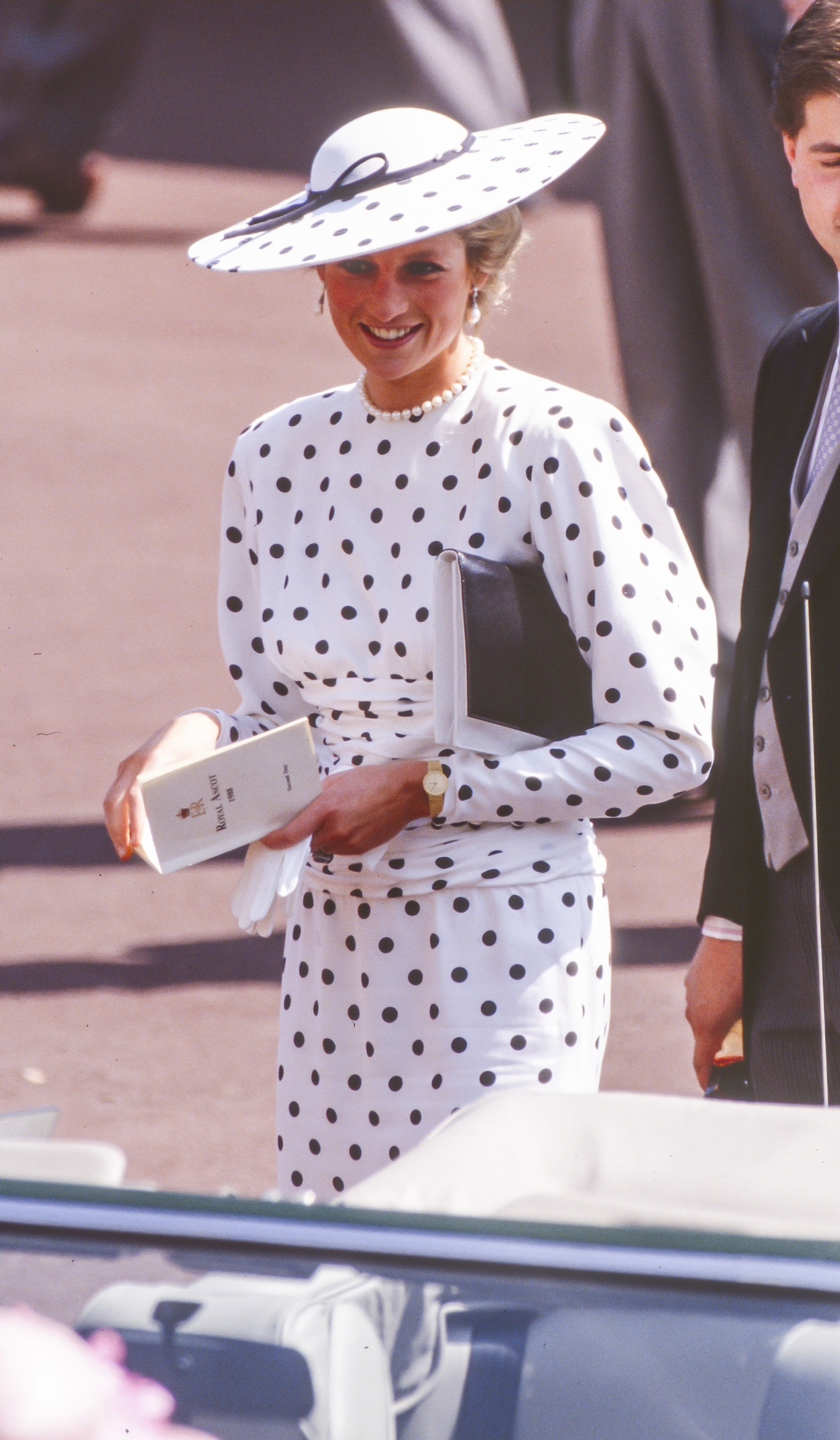 Diana na Ascot Racecourse em 1988 (Foto: Getty Images)