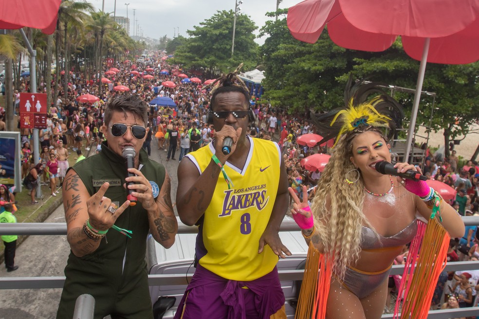 Bloco Carrossel de Emoes levou 115 mil pessoas para as ruas da Barra da Tijuca no sbado de carnaval em 2020 — Foto: Eny Miranda/Riotur