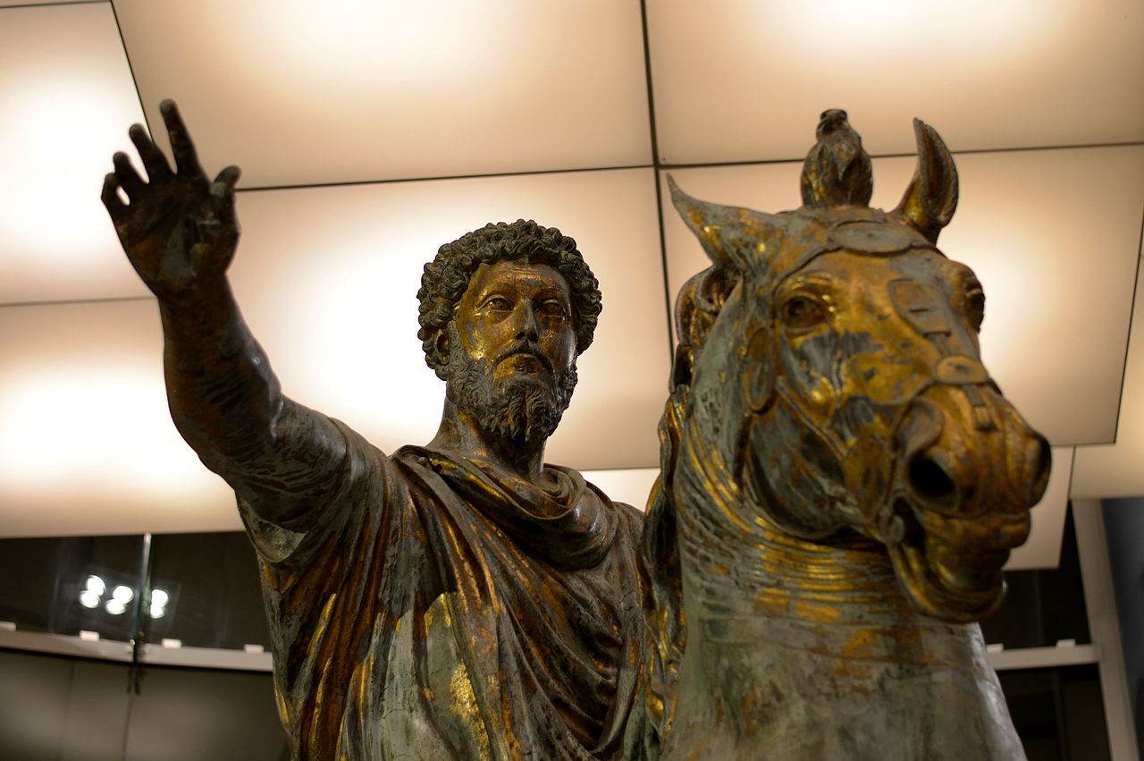 Estátua de Marco Aurélio no Museu Capitolini, Roma (Foto: Wikimedia Commons)