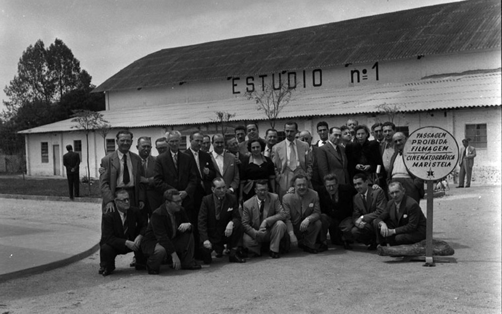 GravaÃ§Ã£o na Companhia CinematogrÃ¡fica Maristela, no JaÃ§anÃ£, Zona Norte de SÃ£o Paulo â Foto: ReproduÃ§Ã£o Maristela Filmes