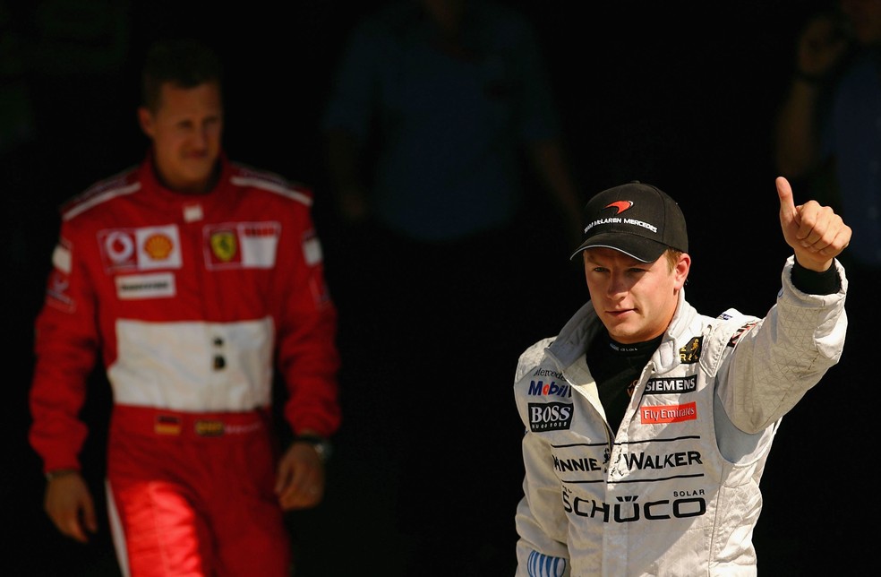 Kimi Raikkonen faz a pole de 2006 (Foto: Vladimir Rys/Bongarts/Getty Images)
