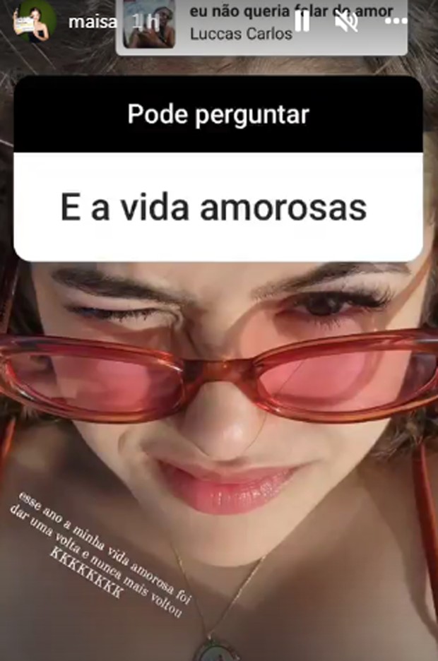 Maisa Silva responde fãs na web (Foto: Reprodução/Instagram)